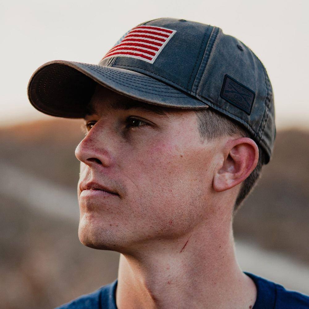 Full Color Flag Waxed Hat - Image 5