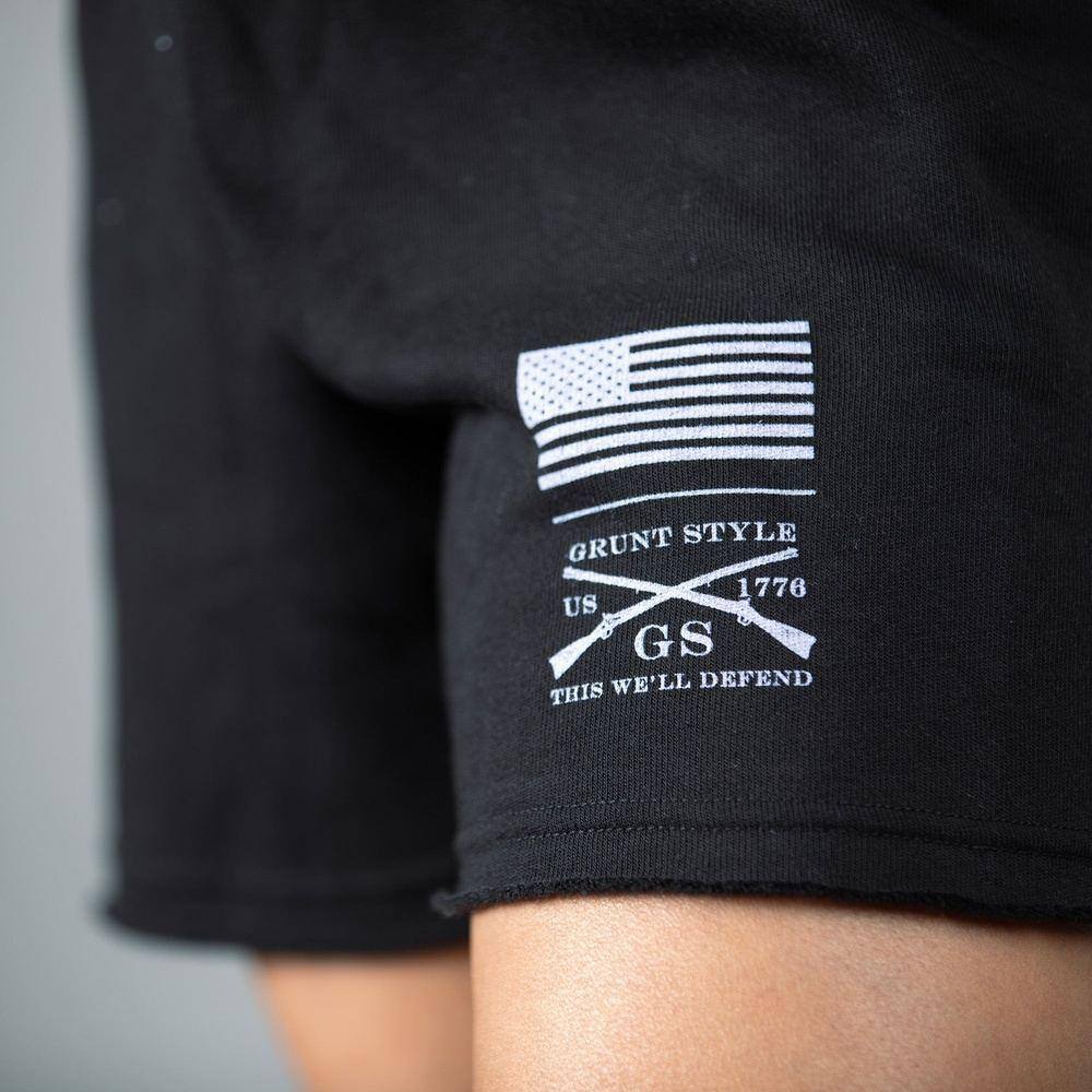 Women's R&R Fleece Shorts - Black - Image 4