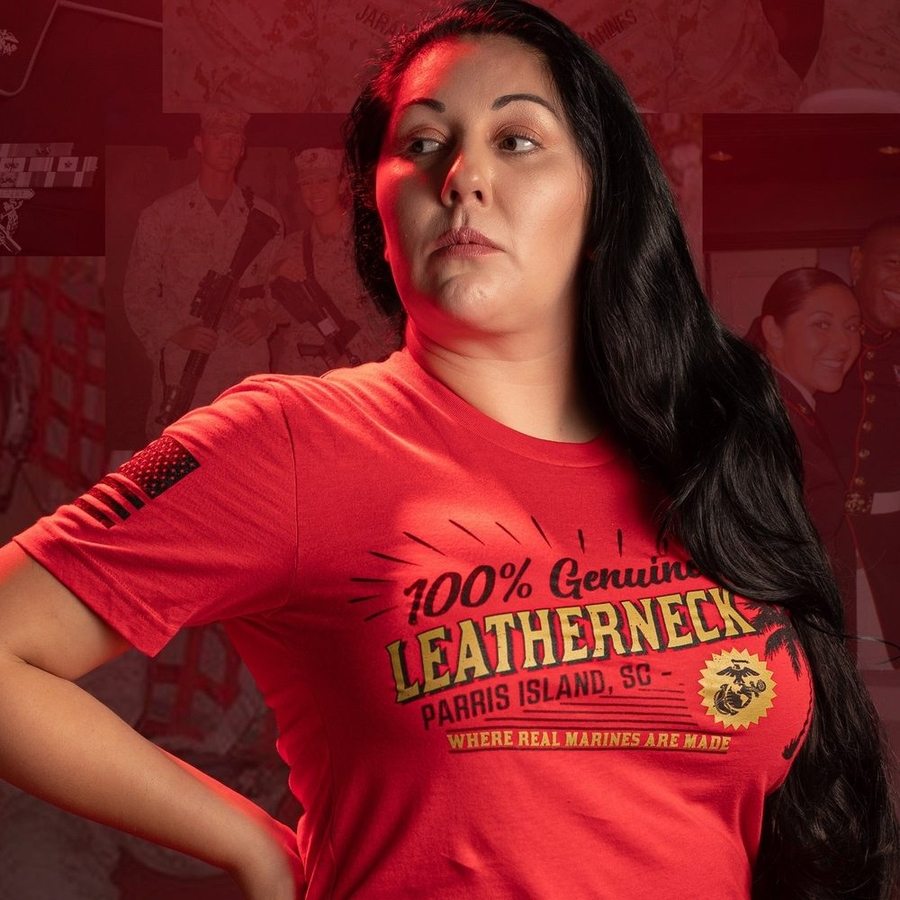 USMC - Parris Island T-Shirt - Red - Image 4