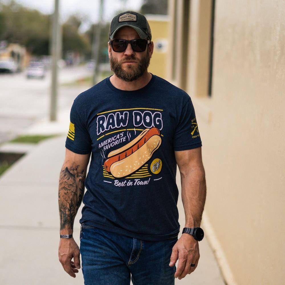 Raw Dog T-Shirt - Midnight Navy - Image 3