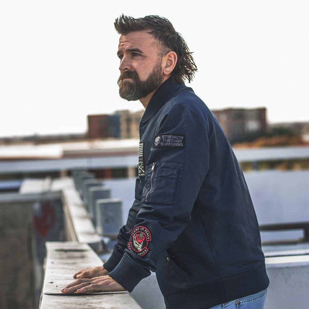 Men's Classified Bomber Jacket - Navy - Image 2