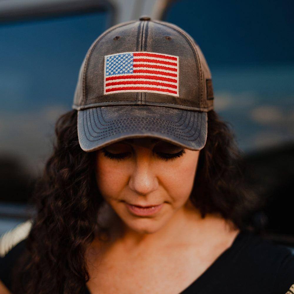 Full Color Flag Waxed Hat - Image 3