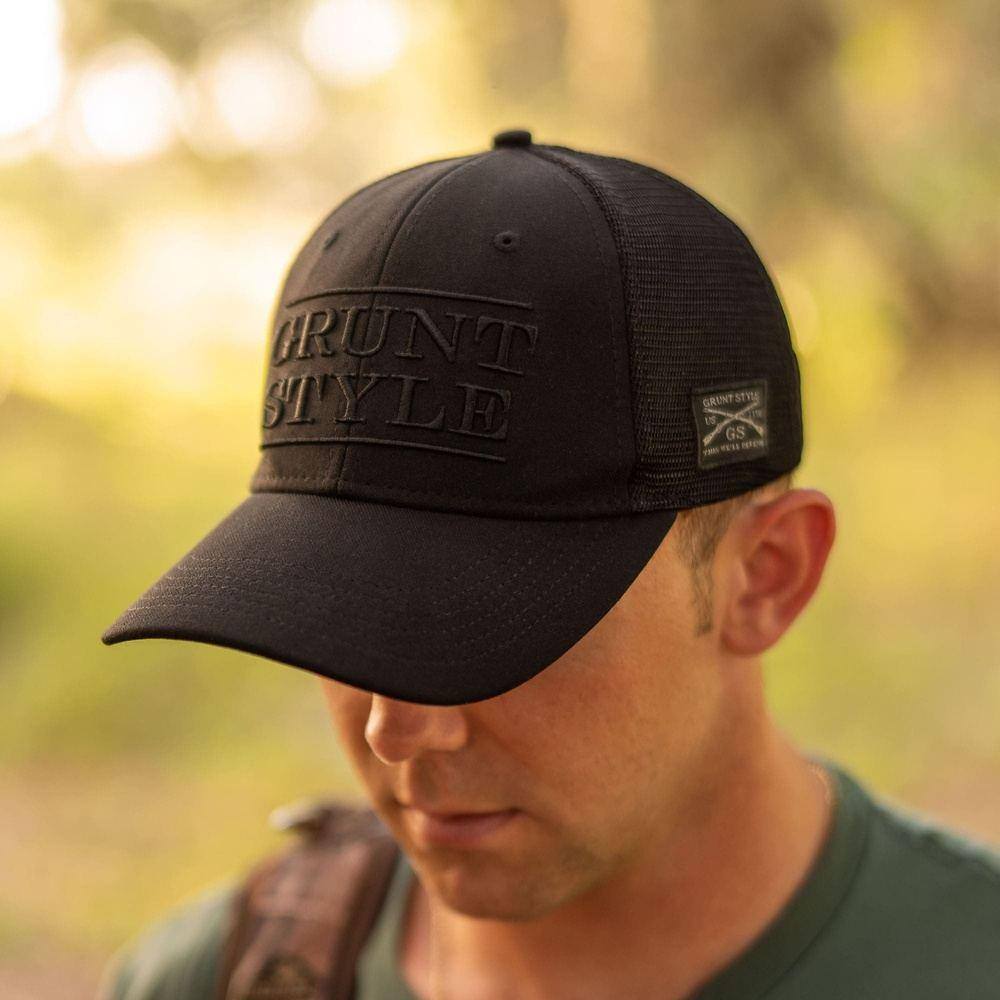 Grunt Style Stacked Logo - Black Hat - Image 2