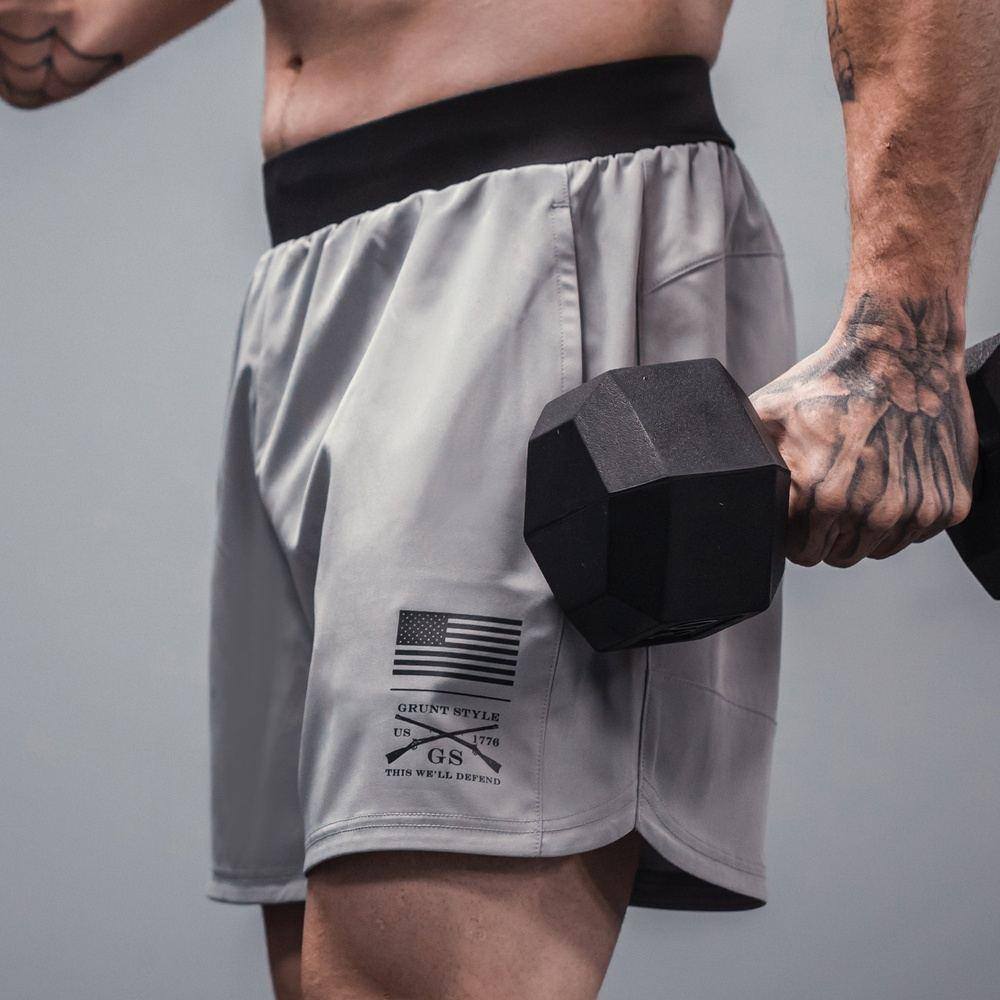 Men's Training Shorts - Gray - Image 3