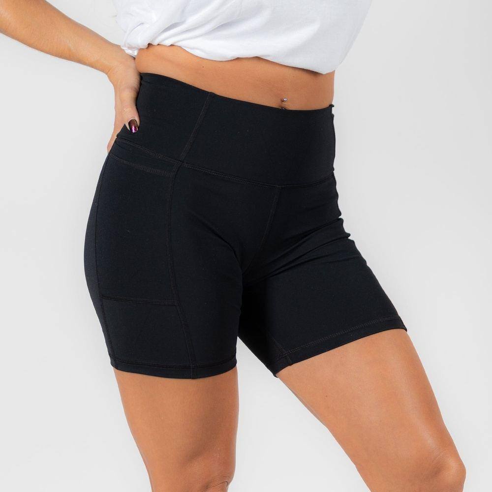 Women's Biker Short - Black - Image 2