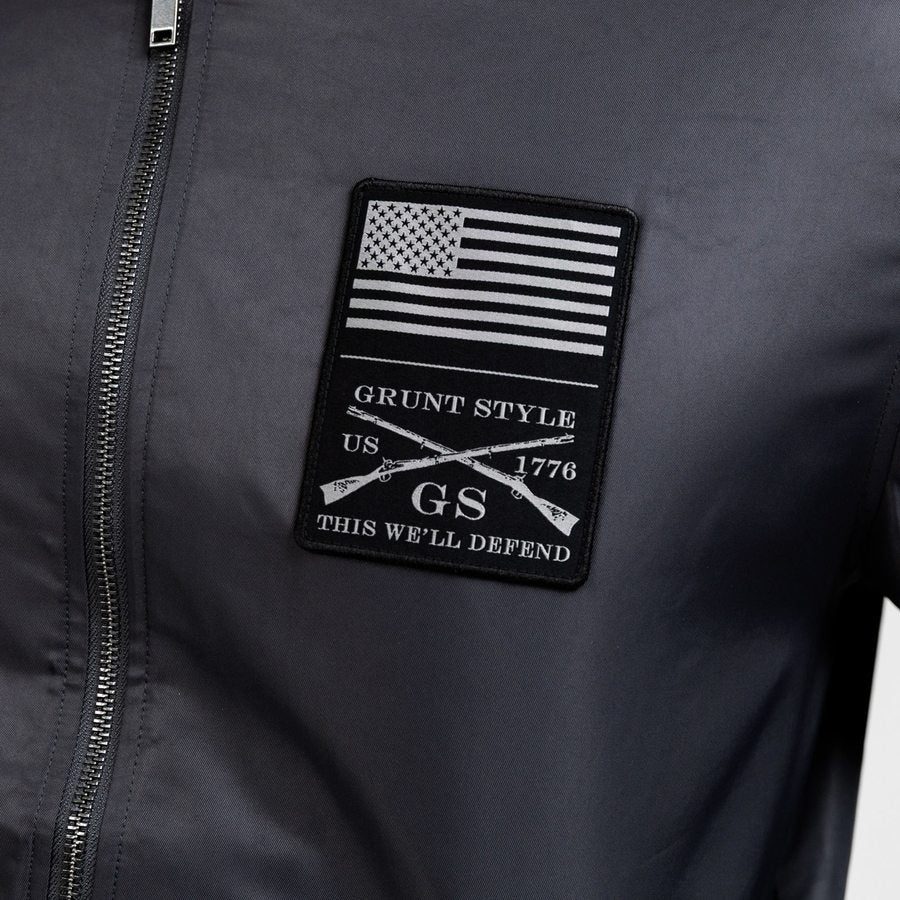 Men's Stealth Bomber Jacket - Black - Image 6