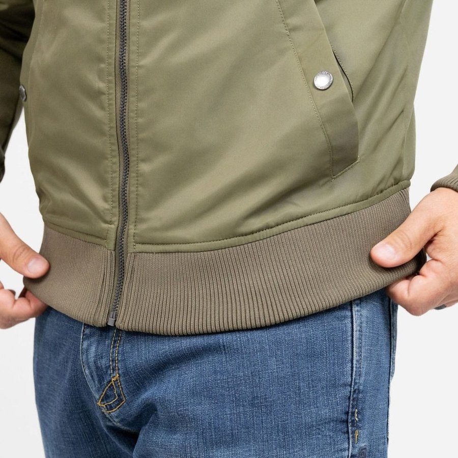 Men's Stealth Bomber Jacket - Military Green - Image 11