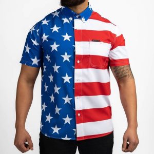 Men's Commander Button Down - American Flag