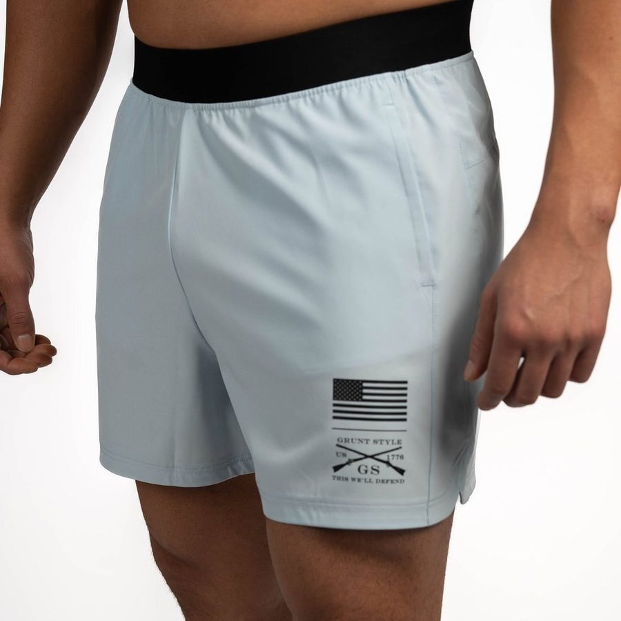 Men's Training Short - Sky Blue - Image 5