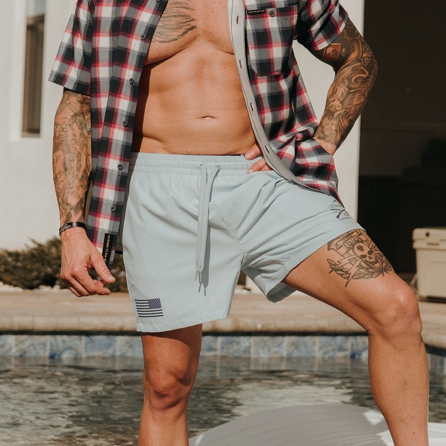 Grunt Short 5 Inseam - Sky Blue - Image 2