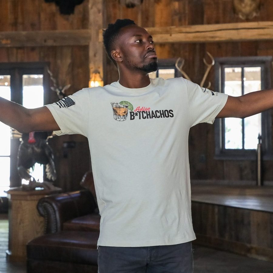 Adios B*tchachos T-Shirt - Sand - Image 4