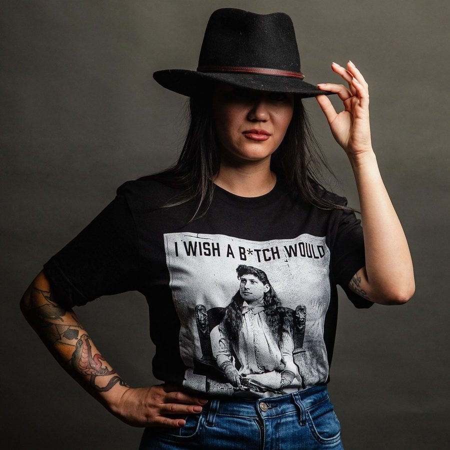 Women's I Wish A B*tch Would Boyfriend Fit T-Shirt - Black - Image 8