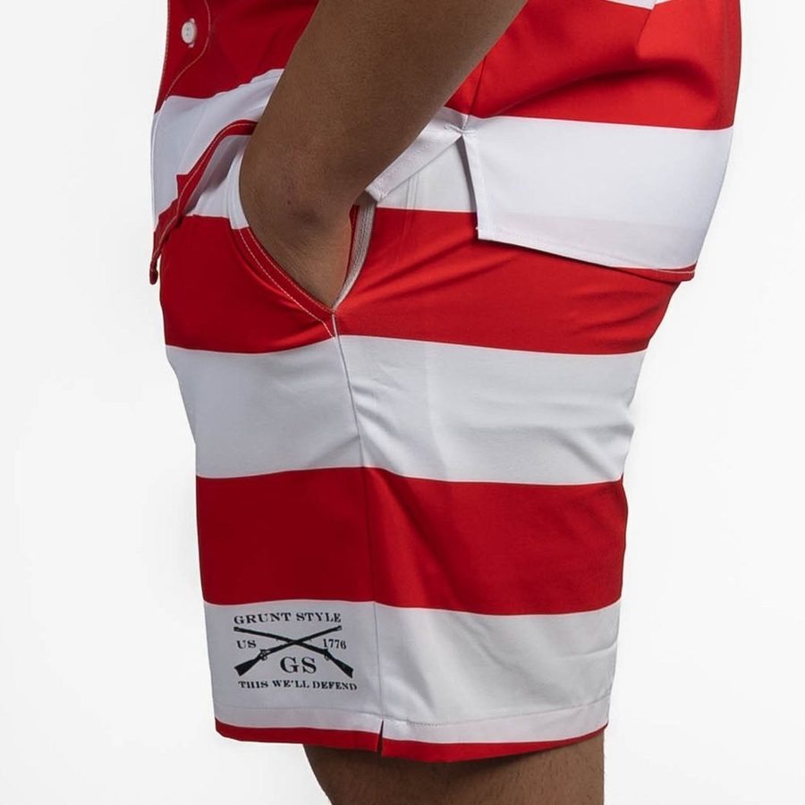 Grunt Short 7 Inseam - American Flag - Image 8