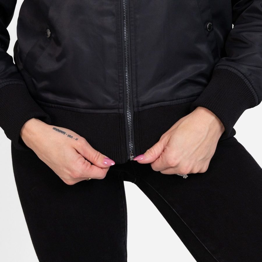 Women's Stealth Bomber Jacket - Black - Image 10