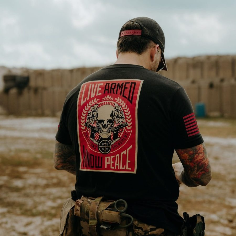 Live Armed T-Shirt - Black - Image 3