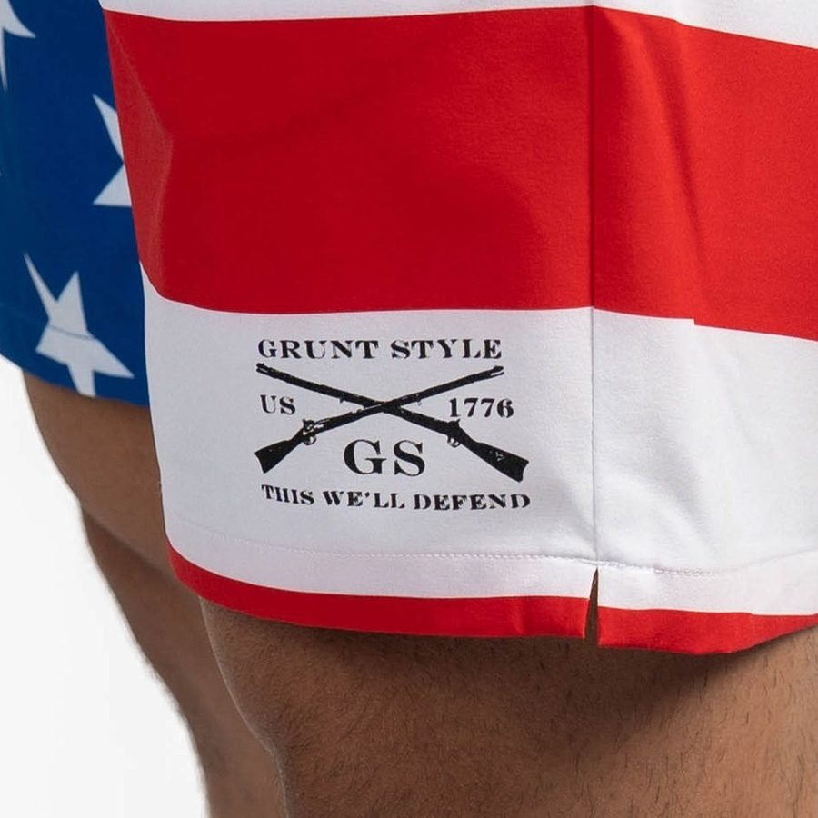 Grunt Short 7 Inseam - American Flag - Image 9