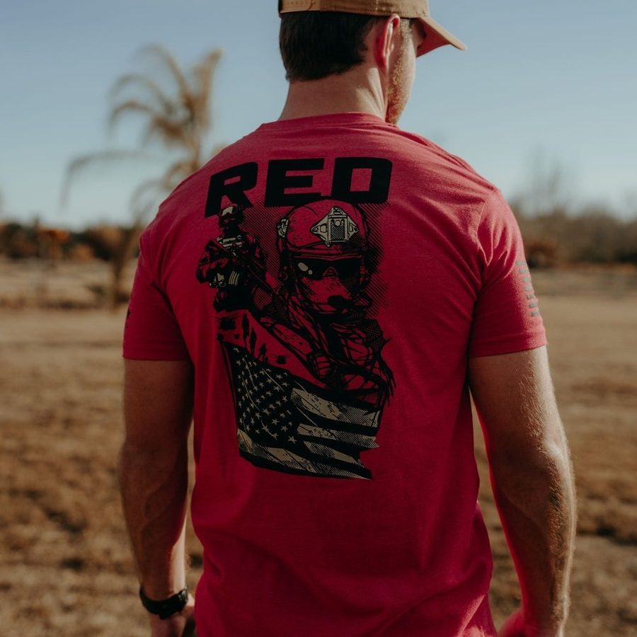 Mission RED T-Shirt - Red - Image 2