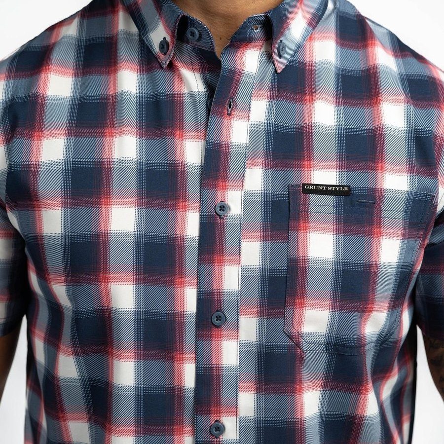 Men's Commander Button Down - Old Glory Plaid - Image 16