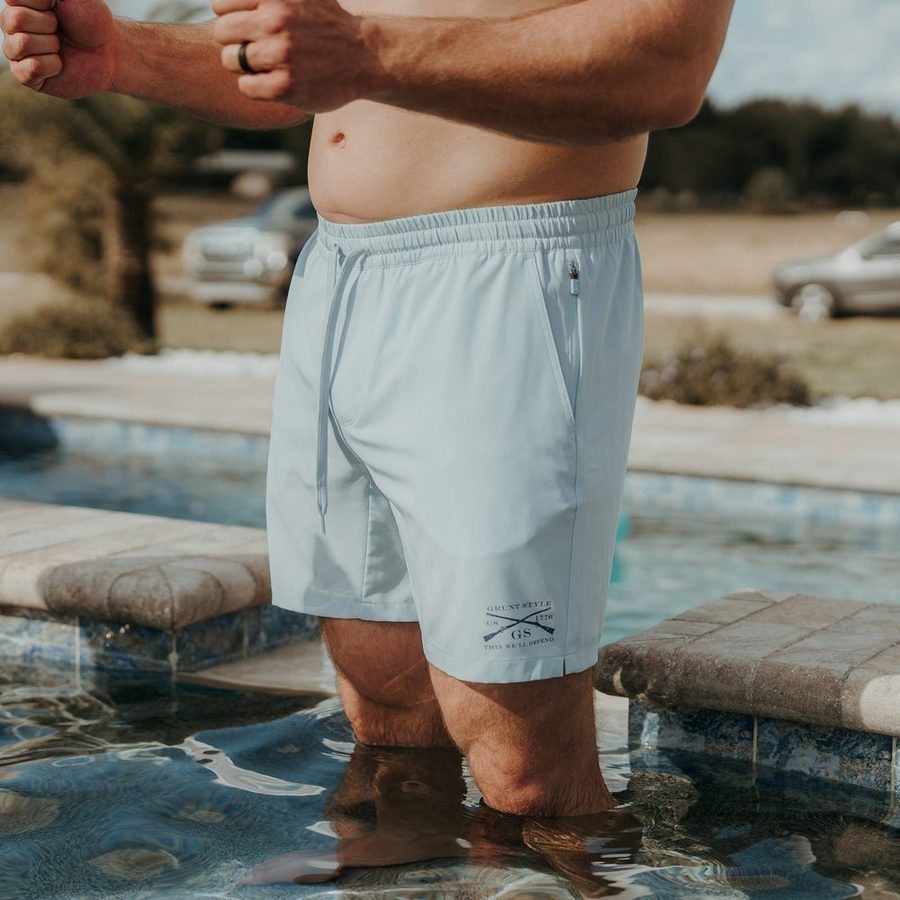 Grunt Short 7 Inseam - Sky Blue - Image 2