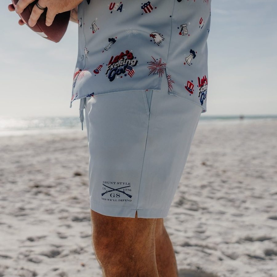 Grunt Short 7 Inseam - Sky Blue - Image 4