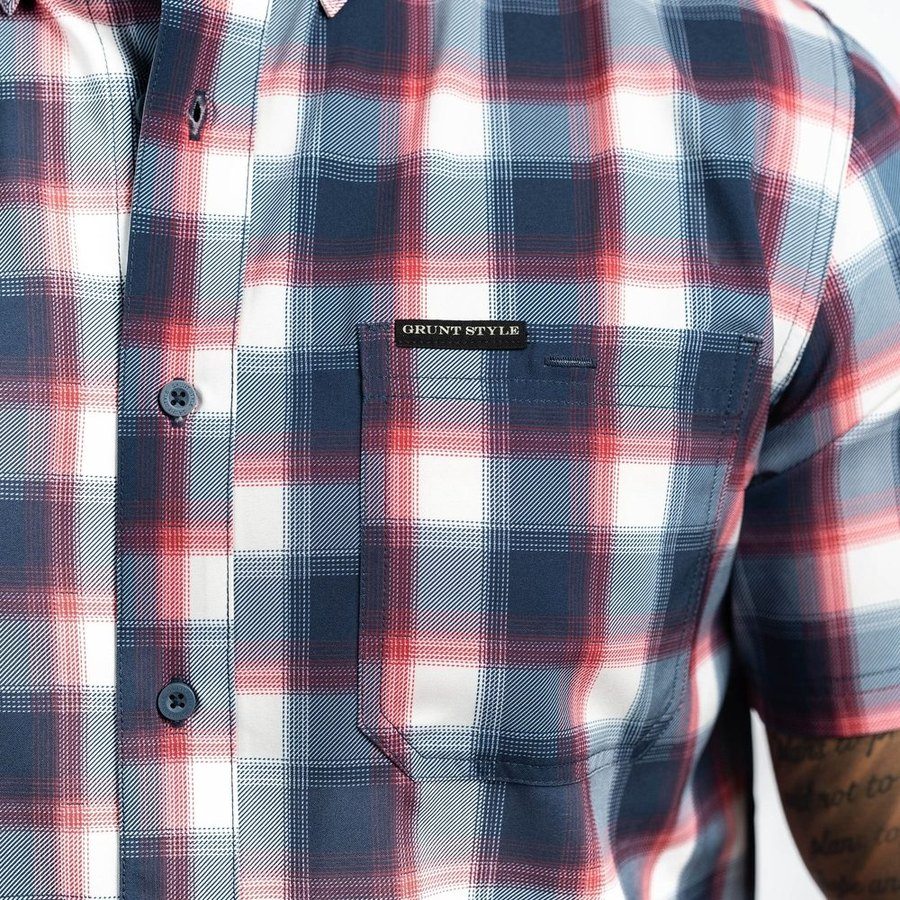 Men's Commander Button Down - Old Glory Plaid - Image 18