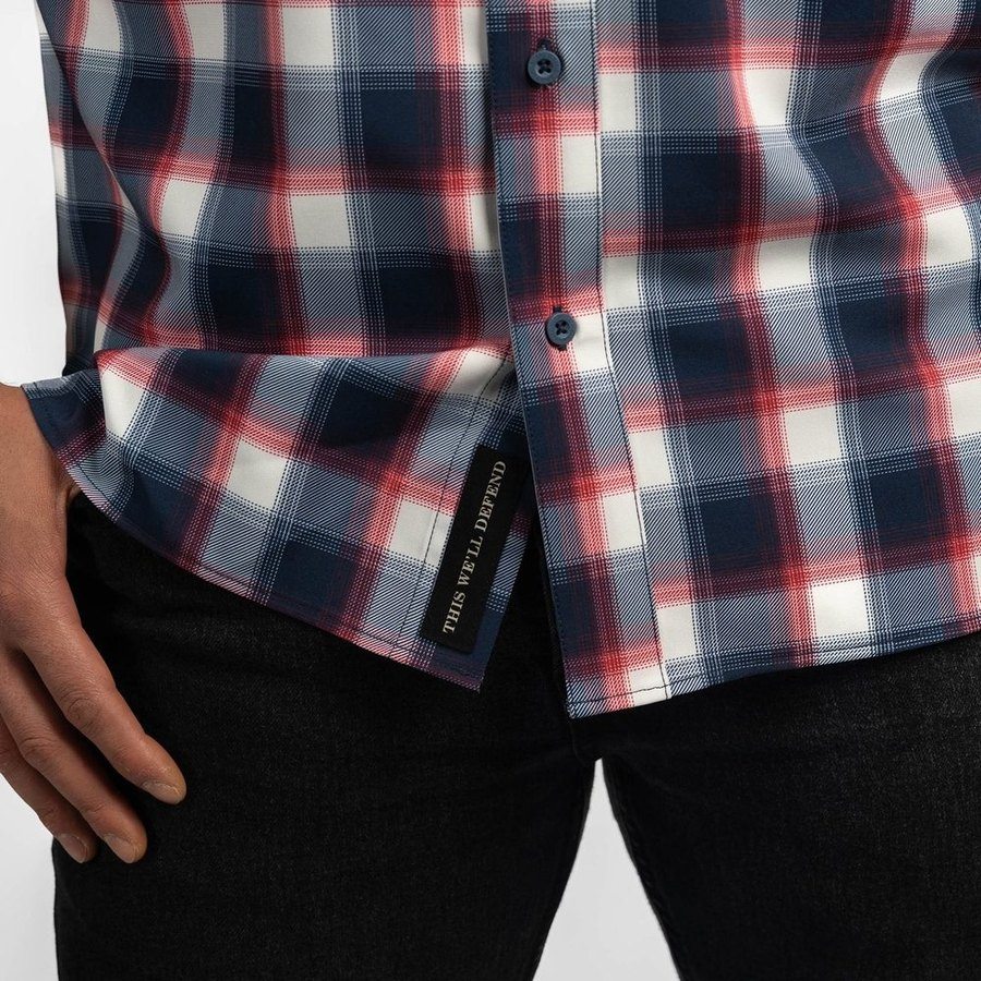 Men's Commander Button Down - Old Glory Plaid - Image 19