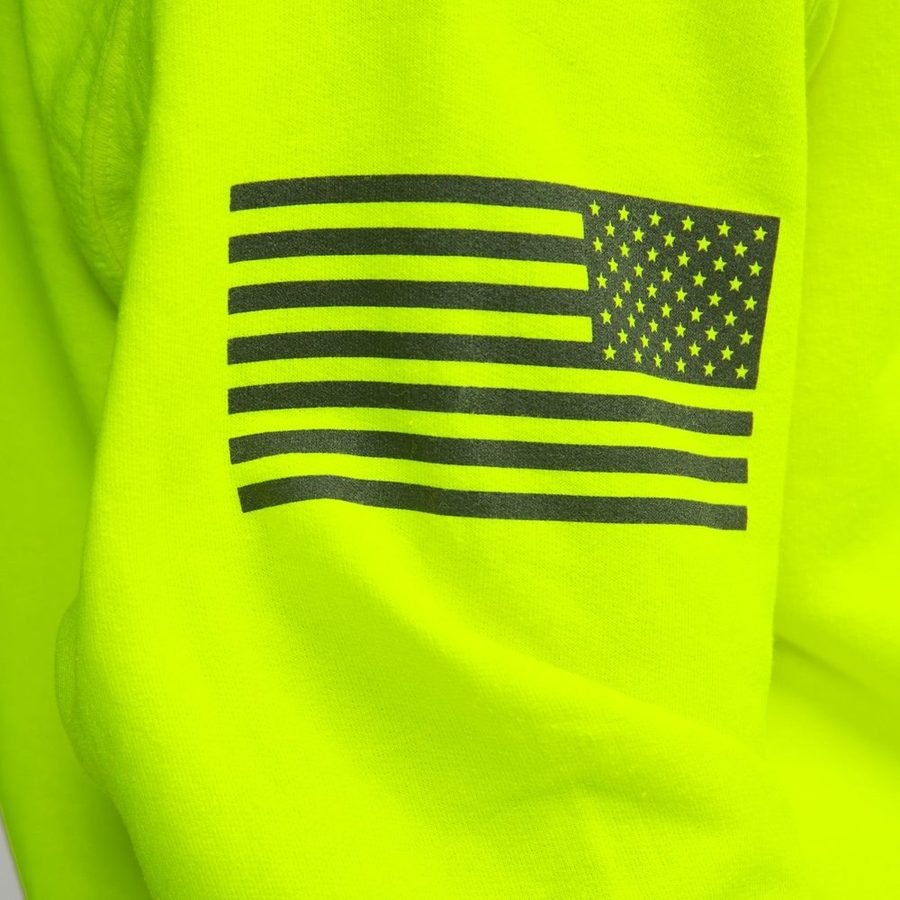 Basic Hoodie Safety Green 2 Pack - Image 5