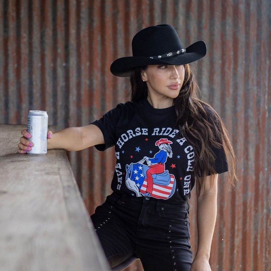 Women's Save a Horse Boyfriend Fit T-Shirt - Black - Image 3