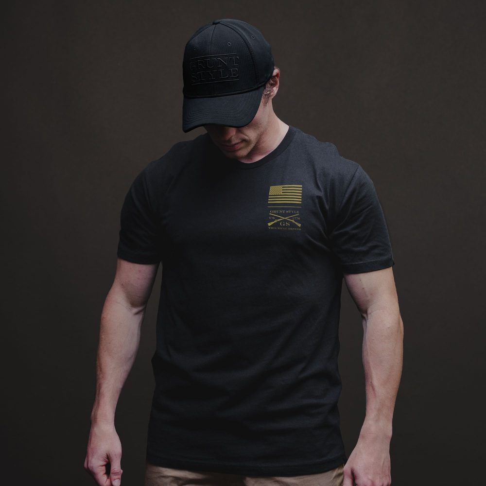 Sic Semper T-Shirt - Black - Image 3