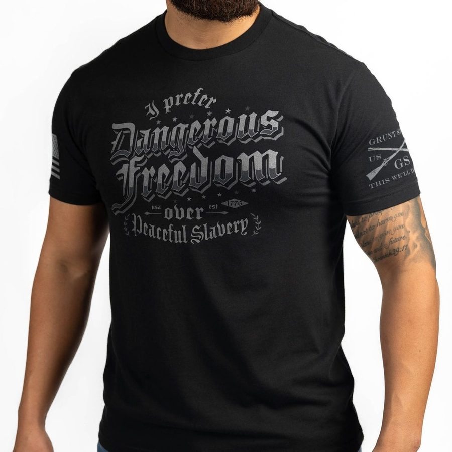 Dangerous Freedom T-Shirt - Black - Image 4