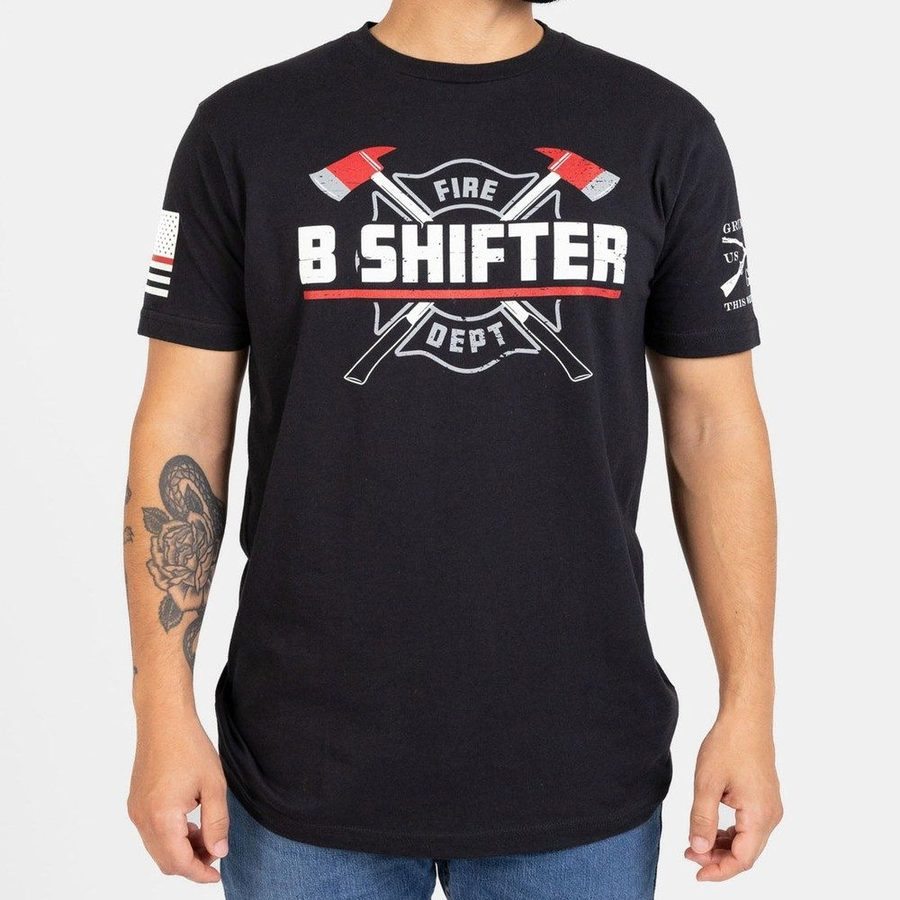 B Shifter T-Shirt - Black - Image 5