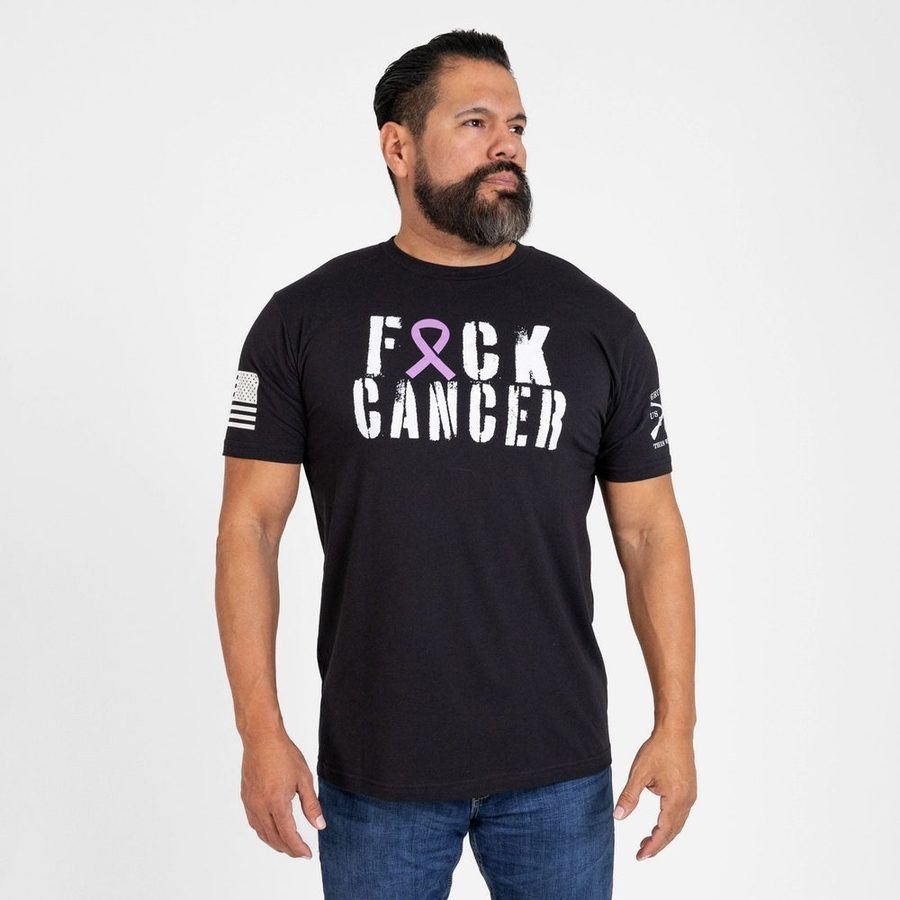 F*ck All Cancer T-Shirt - Black - Image 8