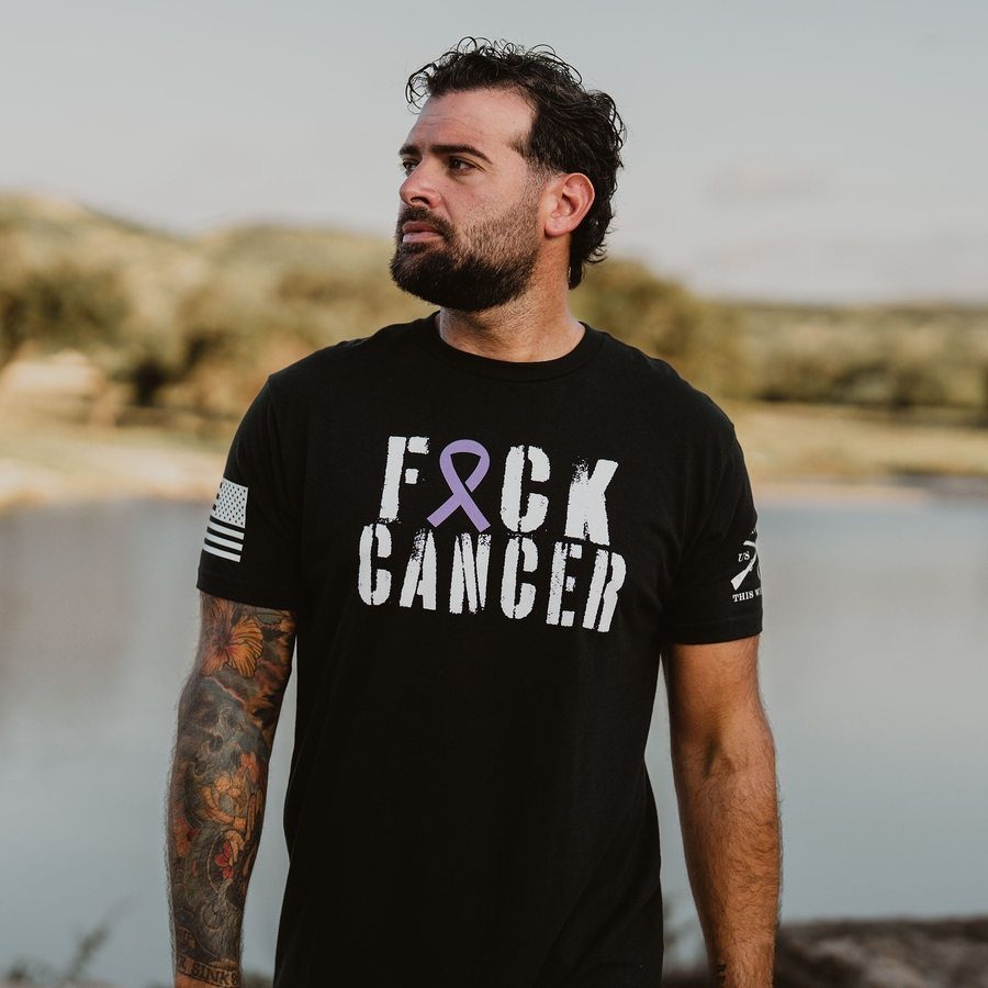 F*ck All Cancer T-Shirt - Black - Image 2