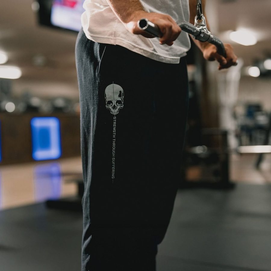 Strength Through Suffering Sweat Pant - Black - Image 2