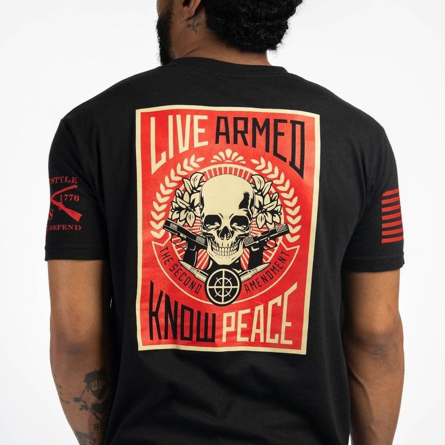 Live Armed T-Shirt - Black - Image 9