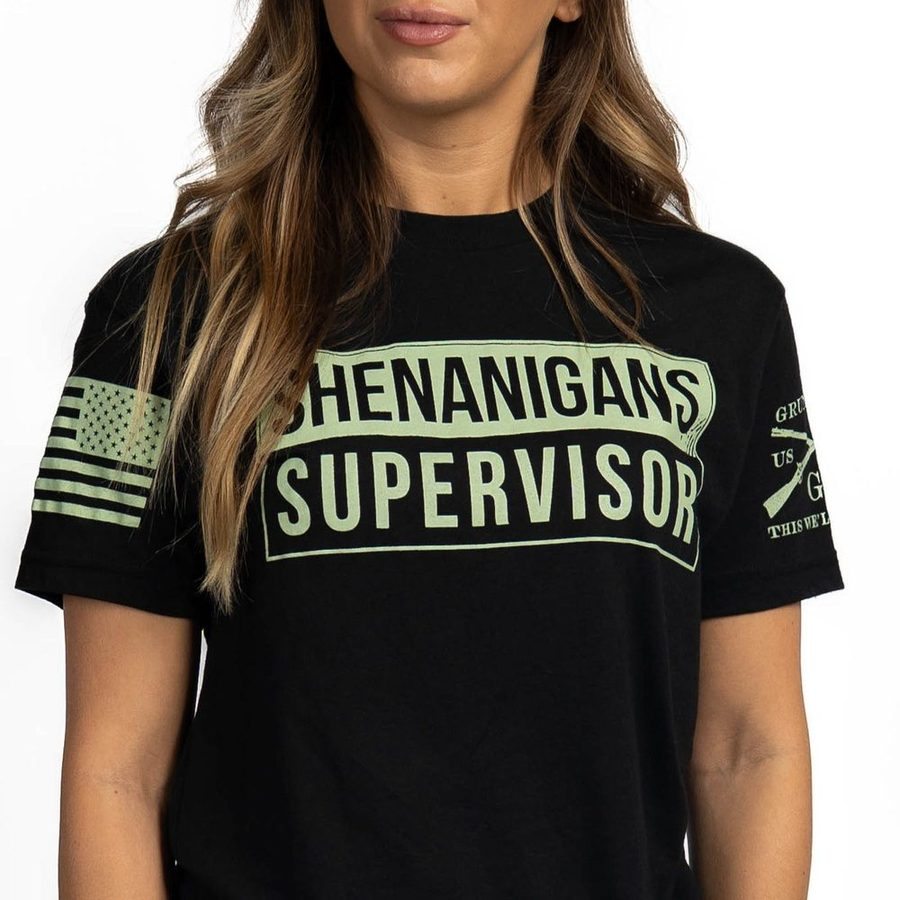 Women's Shenanigans Supervisor Slim Fit T-Shirt - Black - Image 5