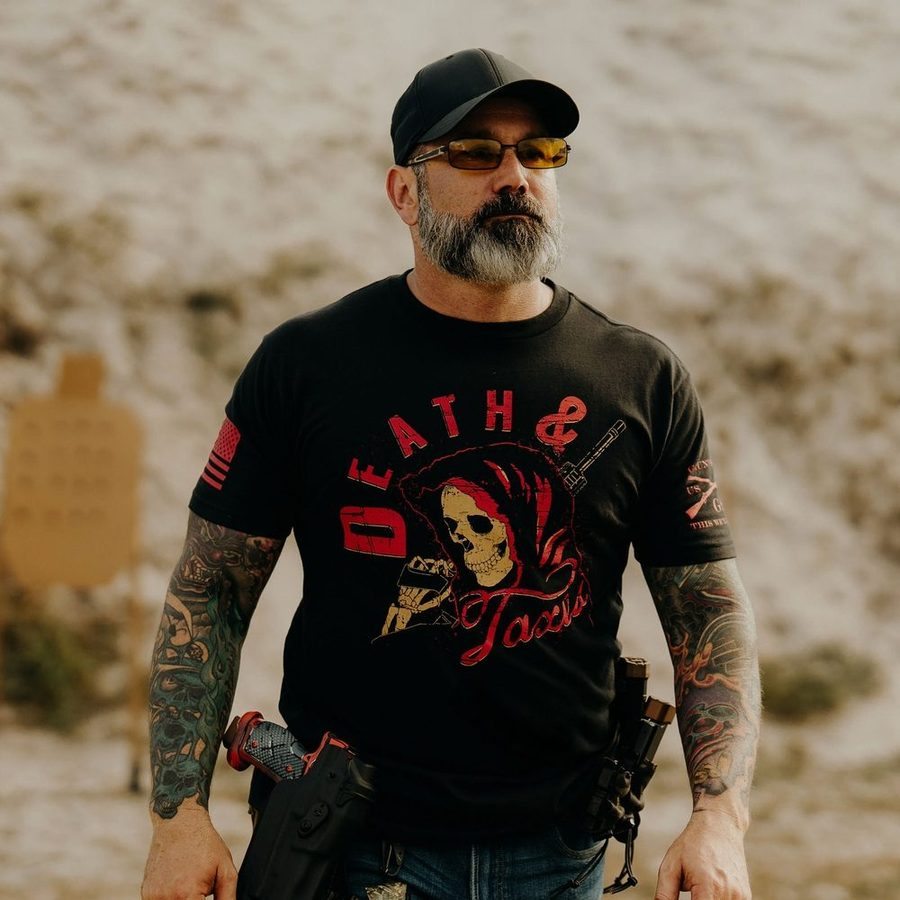 Death And Taxes T-Shirt - Black - Image 2