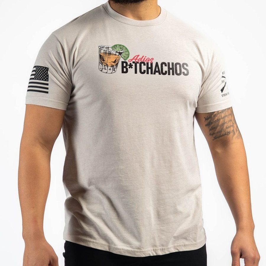 Adios B*tchachos T-Shirt - Sand - Image 6