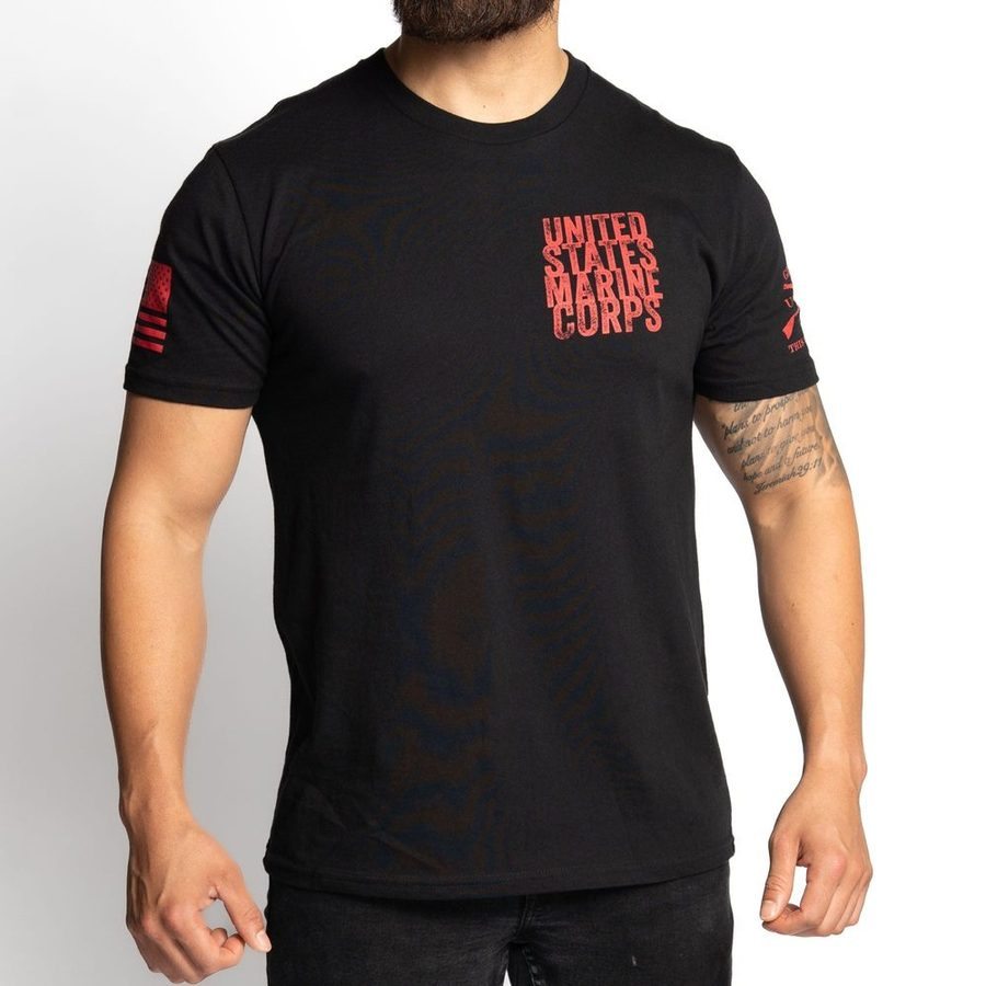 USMC - Brotherhood T-Shirt - Black - Image 5