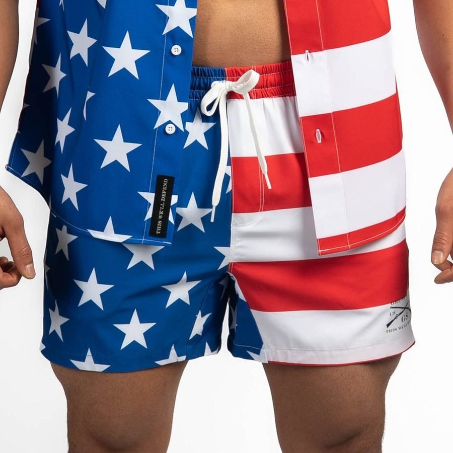 Grunt Short 5 Inseam - American Flag - Image 6