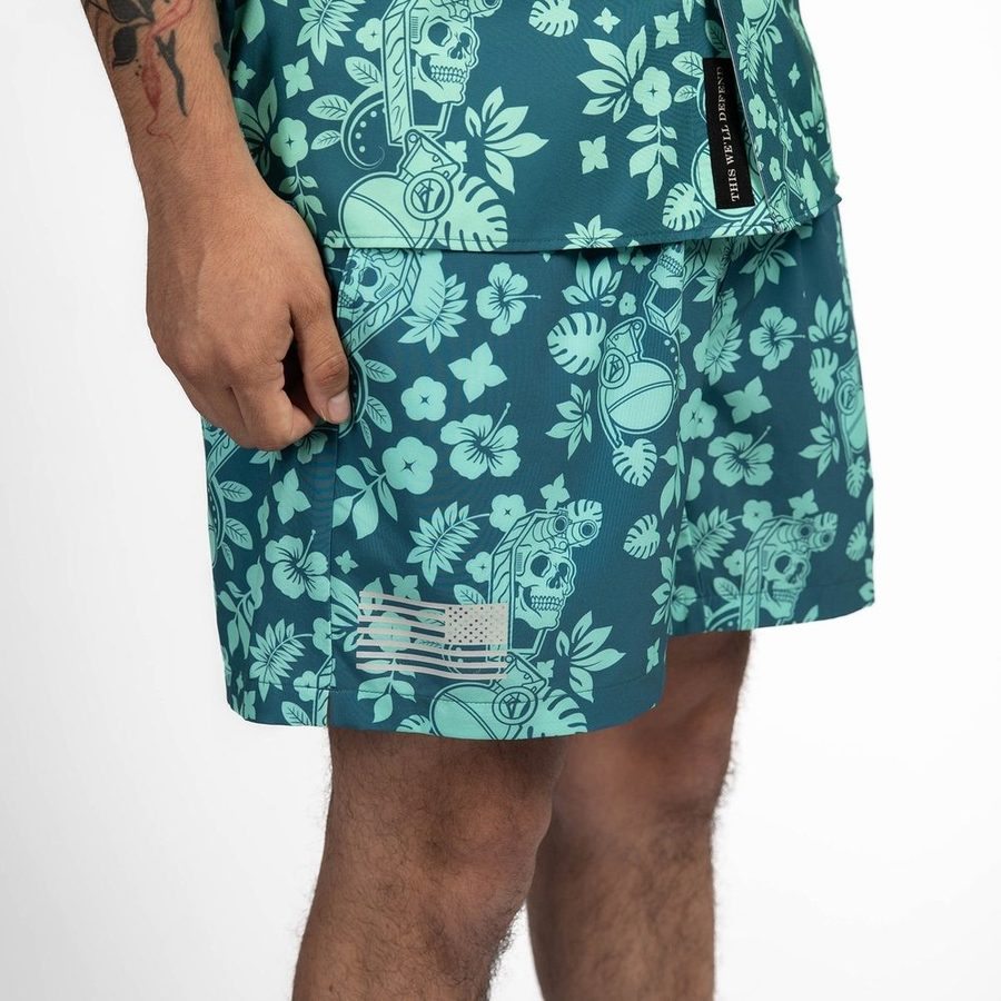 Grunt Short 5 Inseam - Tropical Death Harbor - Image 13