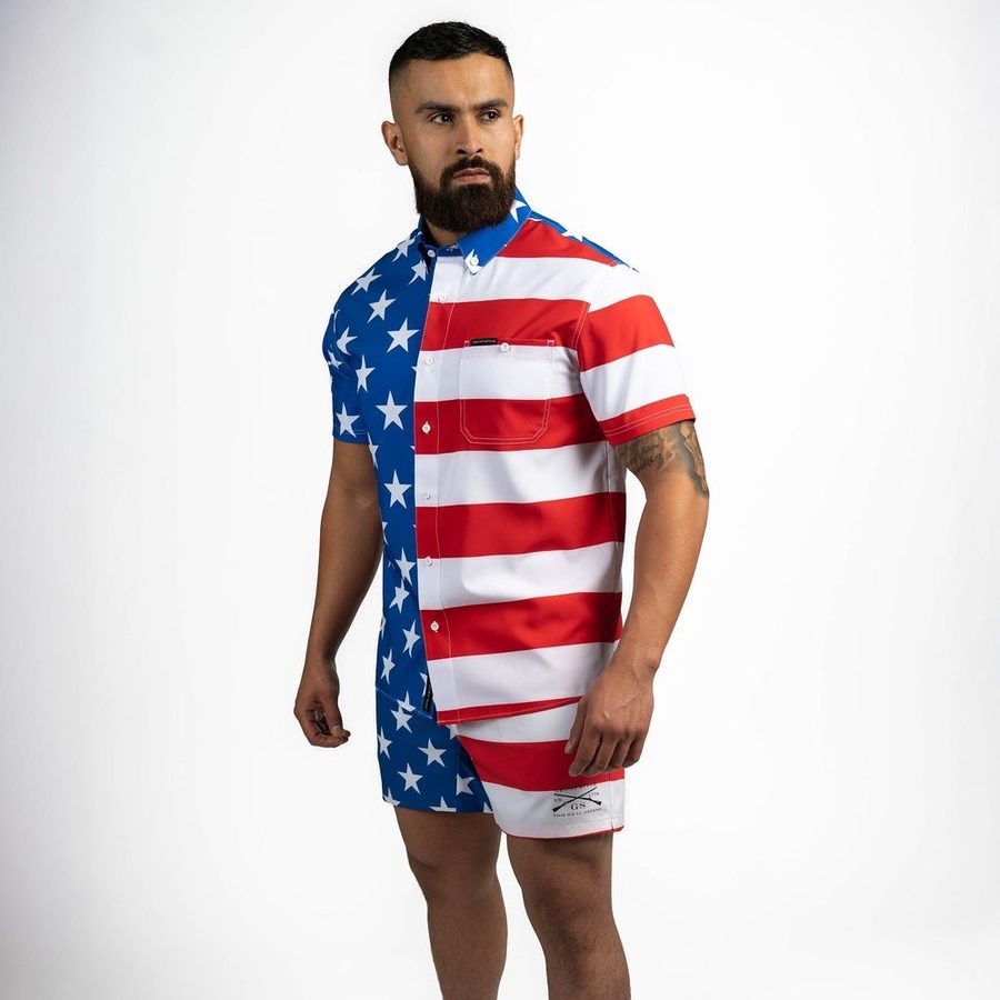 Grunt Short 5 Inseam - American Flag - Image 15