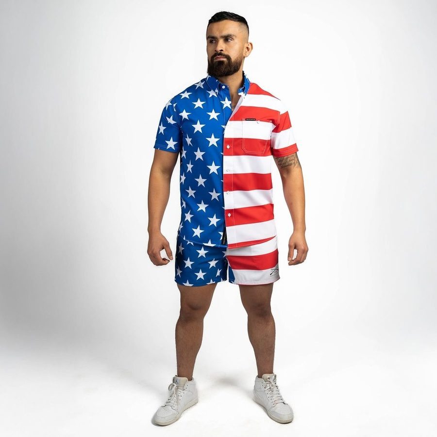 Grunt Short 5 Inseam - American Flag - Image 16