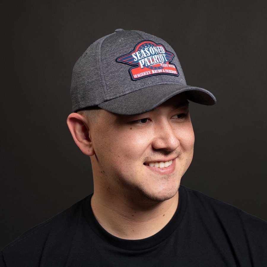Seasoned Patriot Stretch Fit Hat - Gray - Image 2