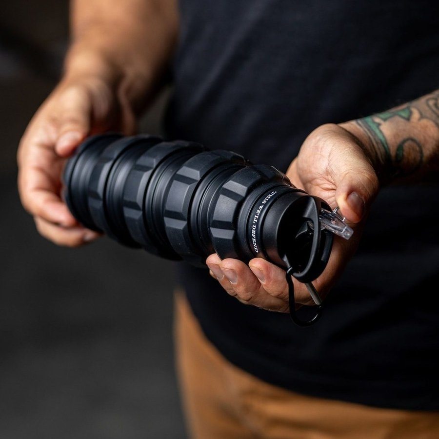 Grunt Style Black Hydro Blast: Collapsible Bottle - Image 3