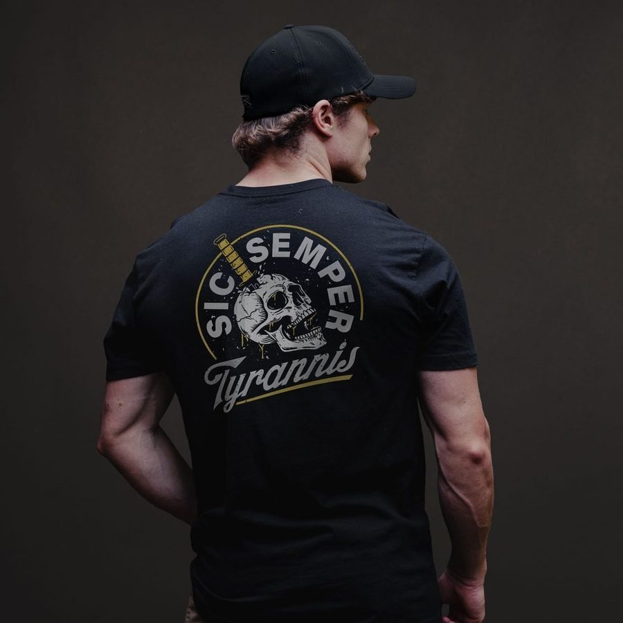 Sic Semper T-Shirt - Black - Image 2