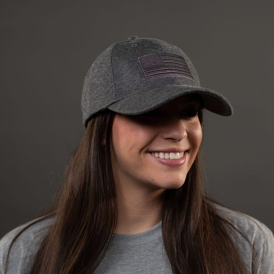 Blackout Flag Stretch Fit Hat - Gray - Image 6