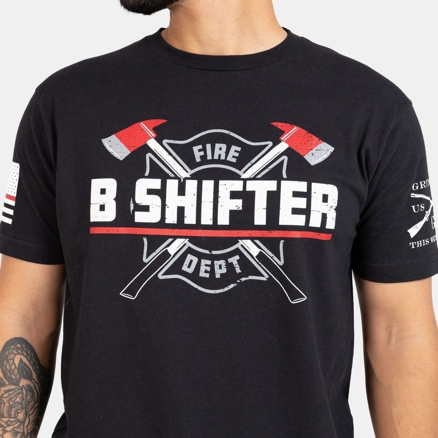 B Shifter T-Shirt - Black - Image 4