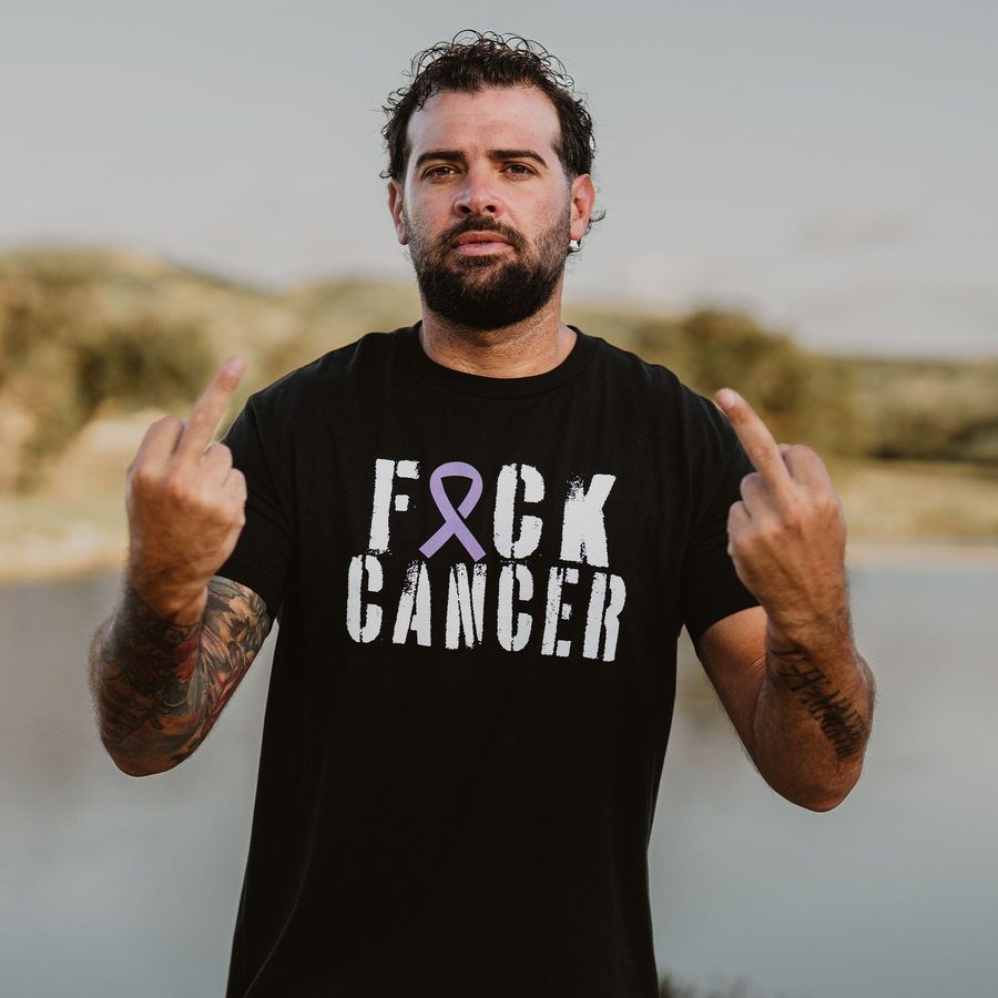 F*ck All Cancer T-Shirt - Black - Image 3