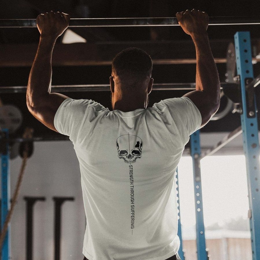 Strength Through Suffering T-Shirt - Sand - Image 4